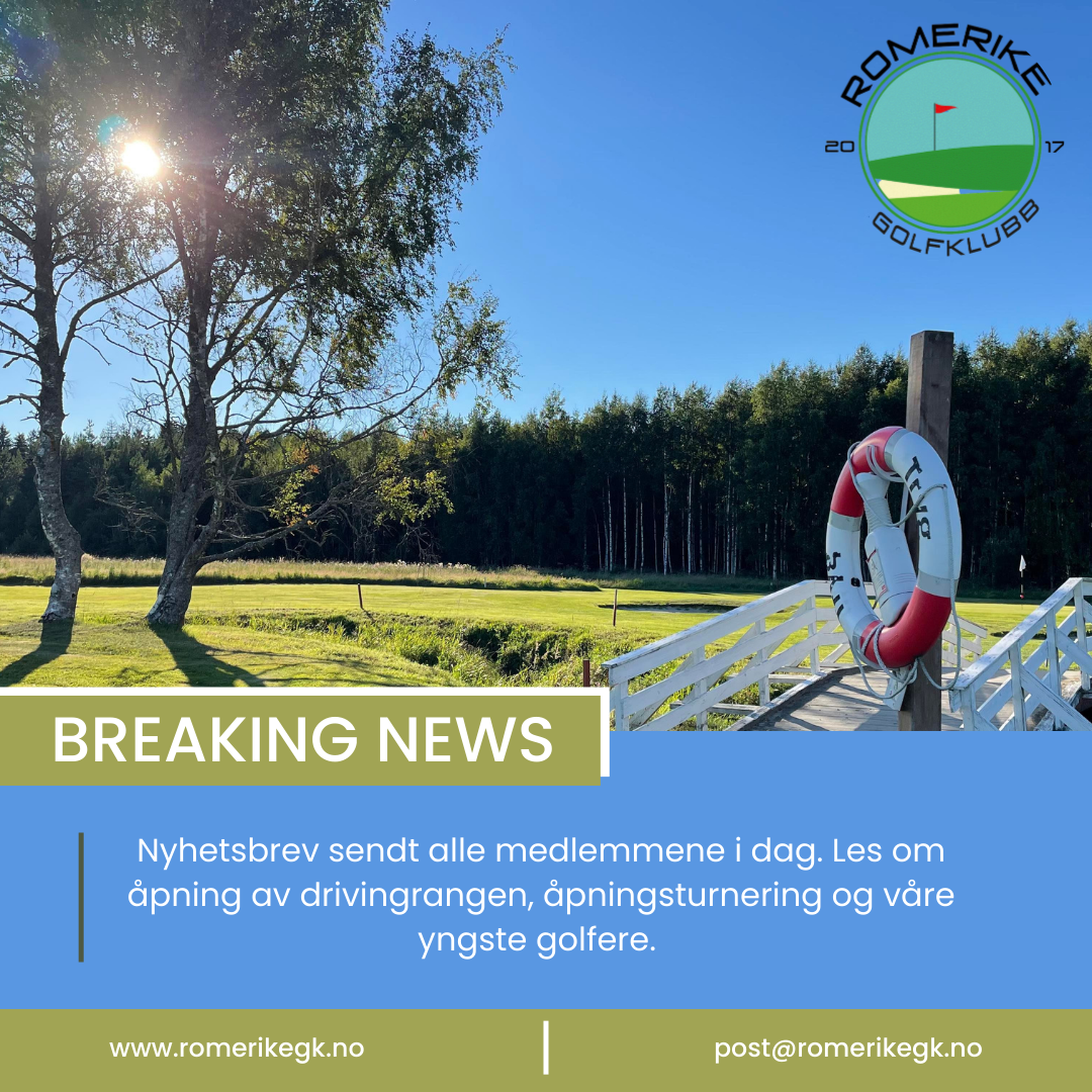 Nyhetsbrev er sendt alle medlemmer