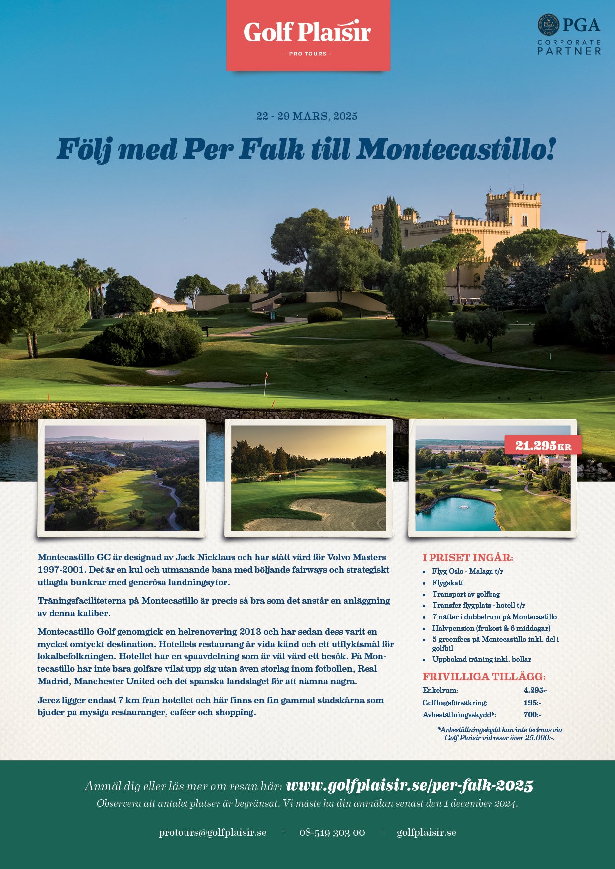 Följ med Per Falk till Montecastillo! (22-29. mars 2025)
