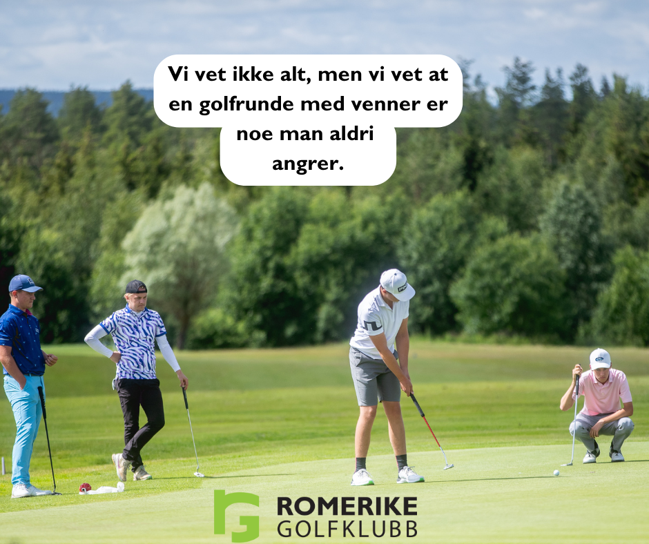 Bestill golf hos oss nå, meget gode forhold.