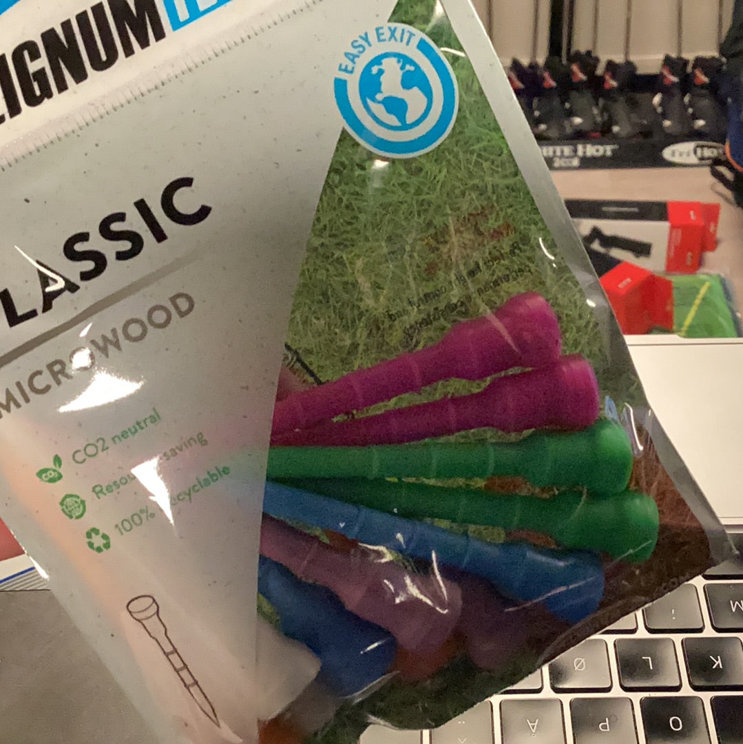 Lignum fargede plast pegger 2 3/4"