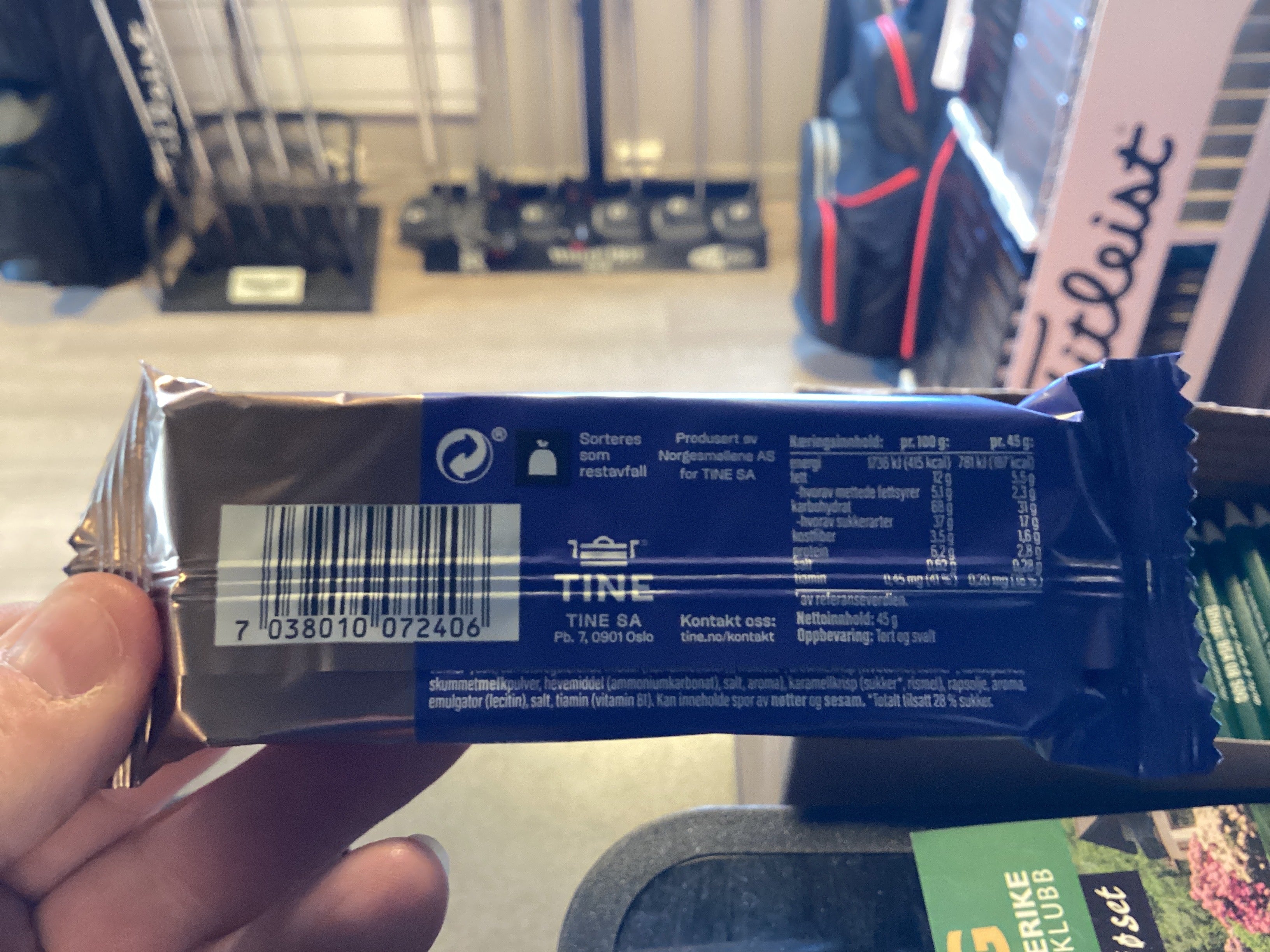 YT Energibar sjokolade