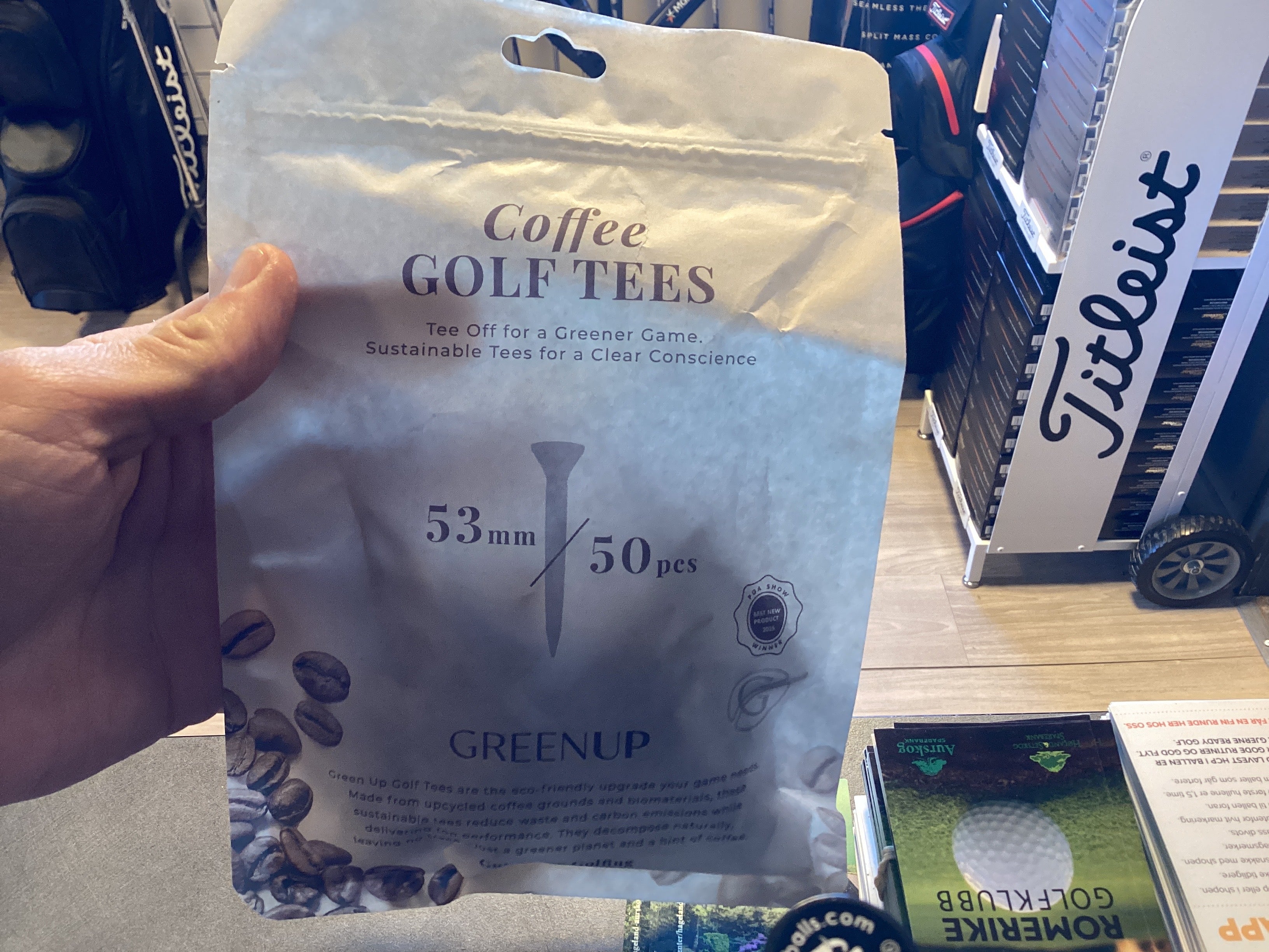 Green up coffie golf tees 50/70mm