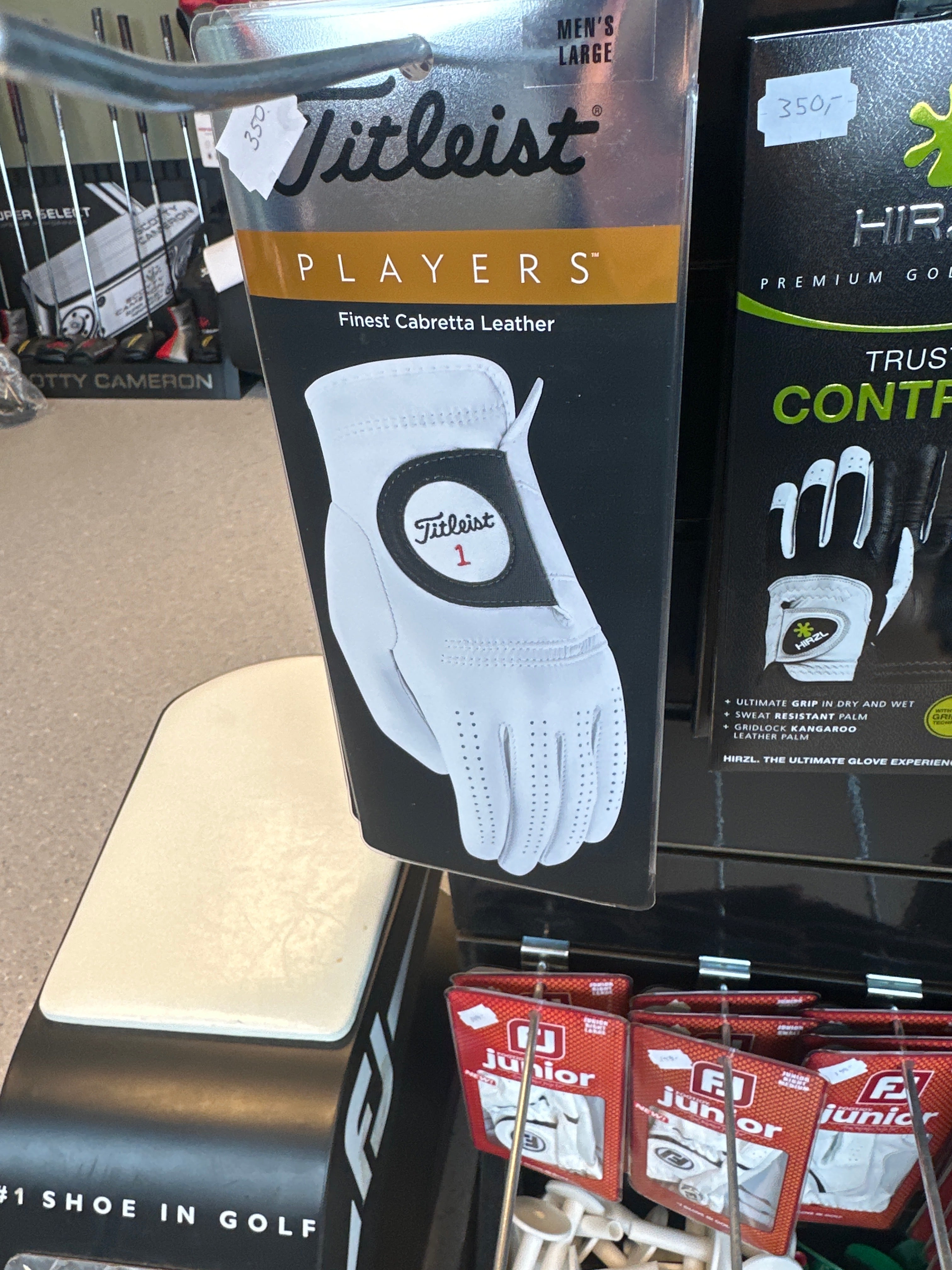 Titleist players golf herre hanske
