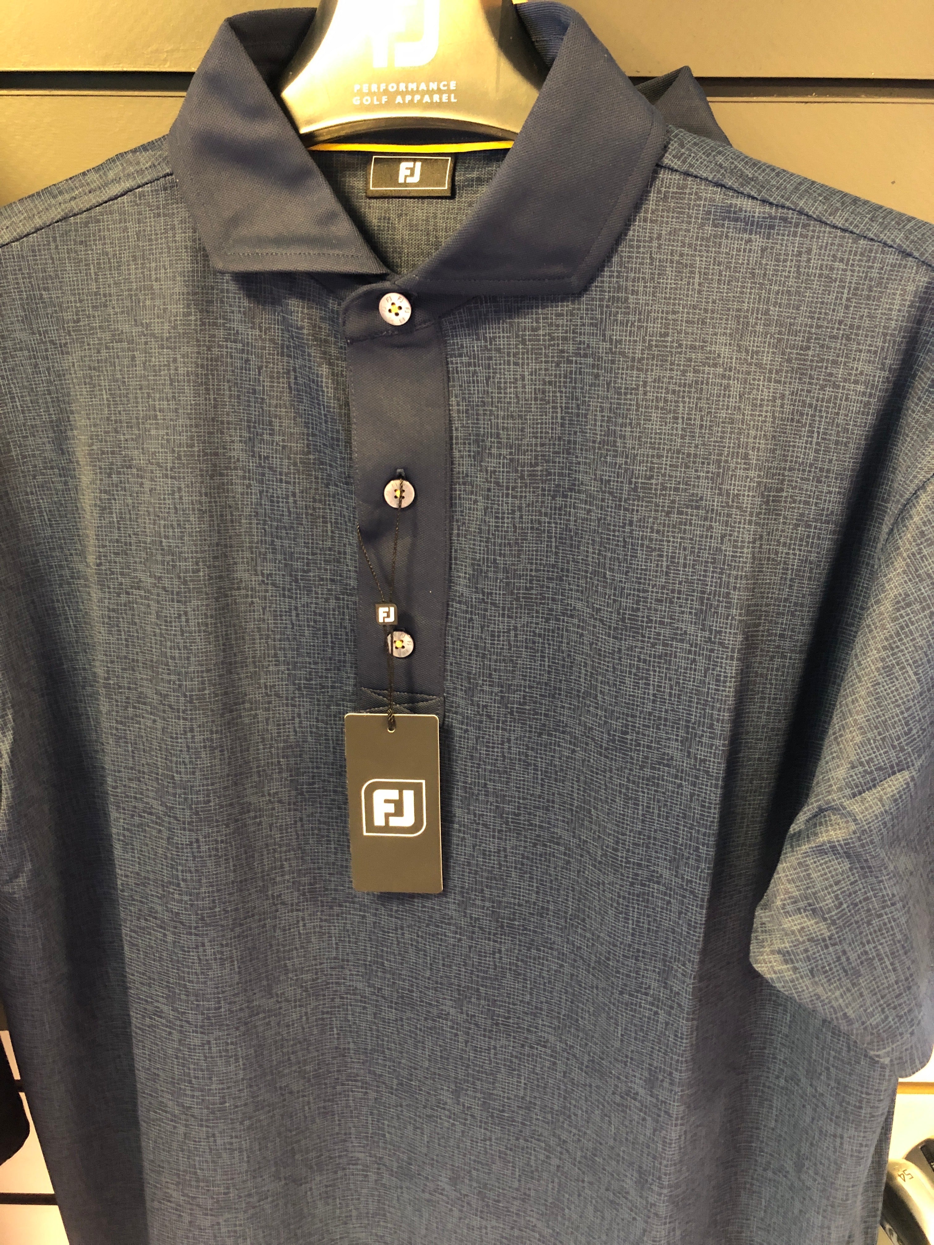 Footjoy Pique Etched Texture Print Lisle