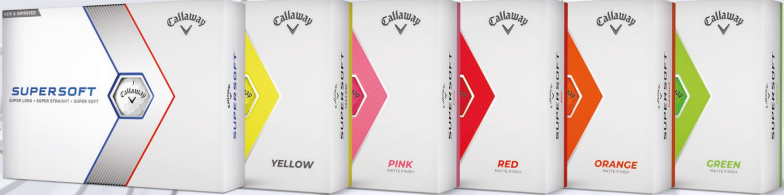 12 pack callaway supersoft hvit/gul