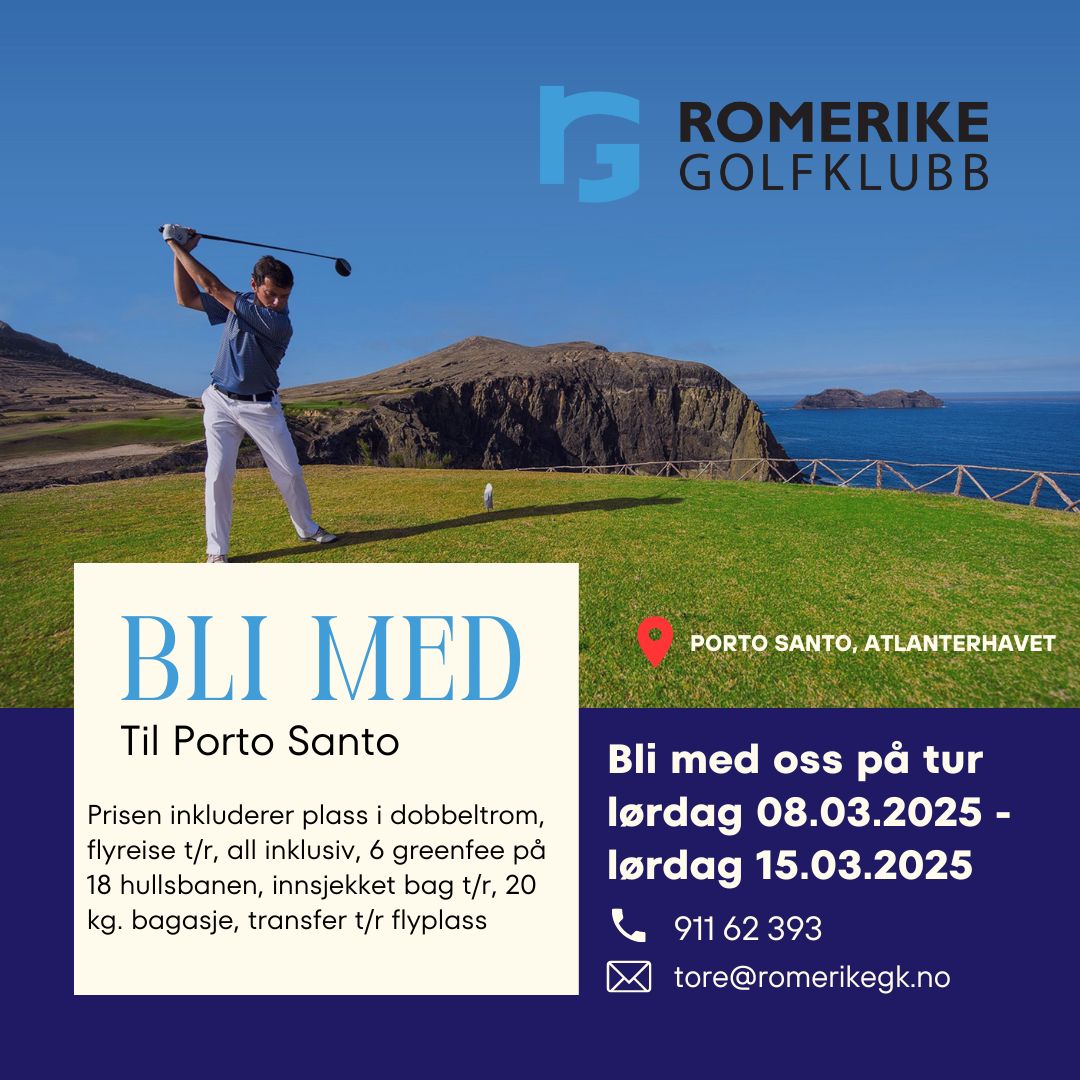 Bli med på golftur til Porto Santo