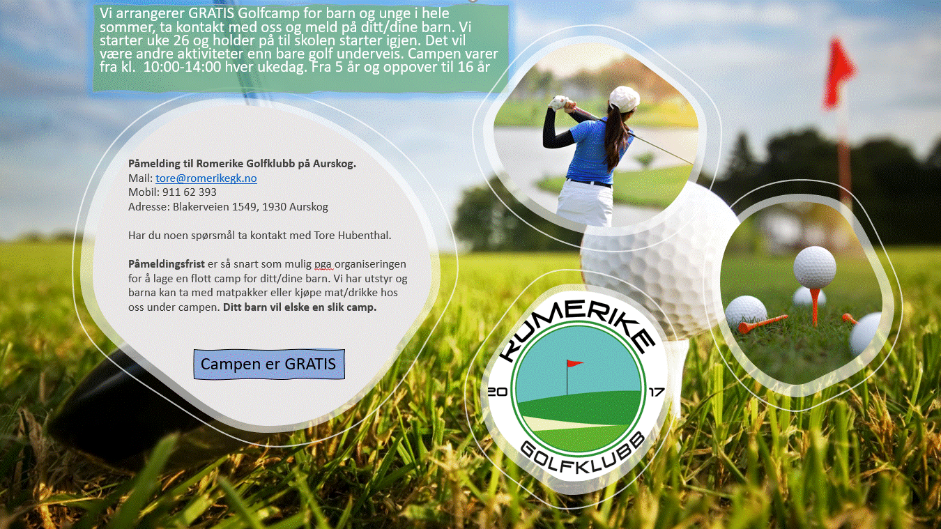 GolfCamp i hele sommer