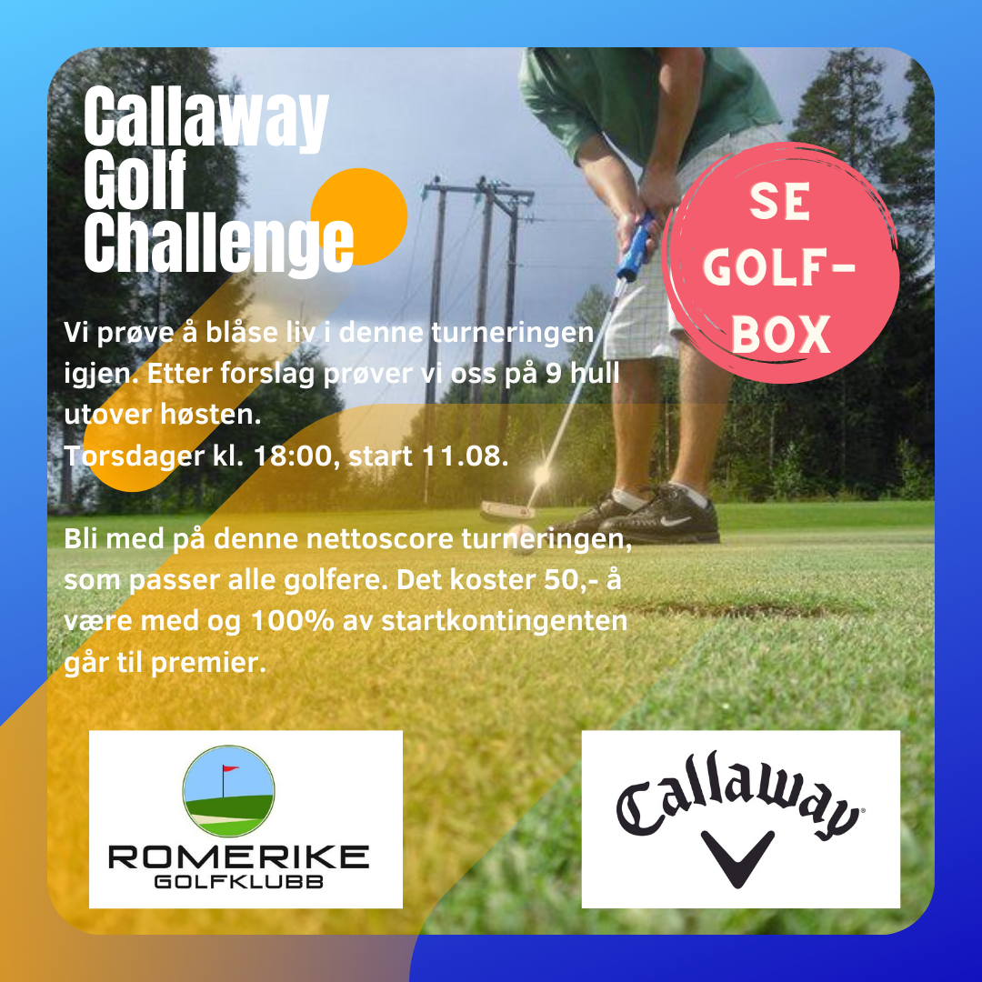Callaway Golf Challenge - høsten 2022