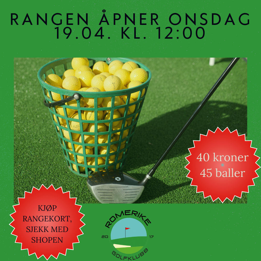 Snart åpen drivingrange