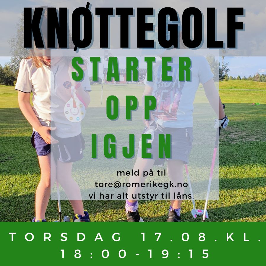 Knøttegolfen starter opp igjen.
