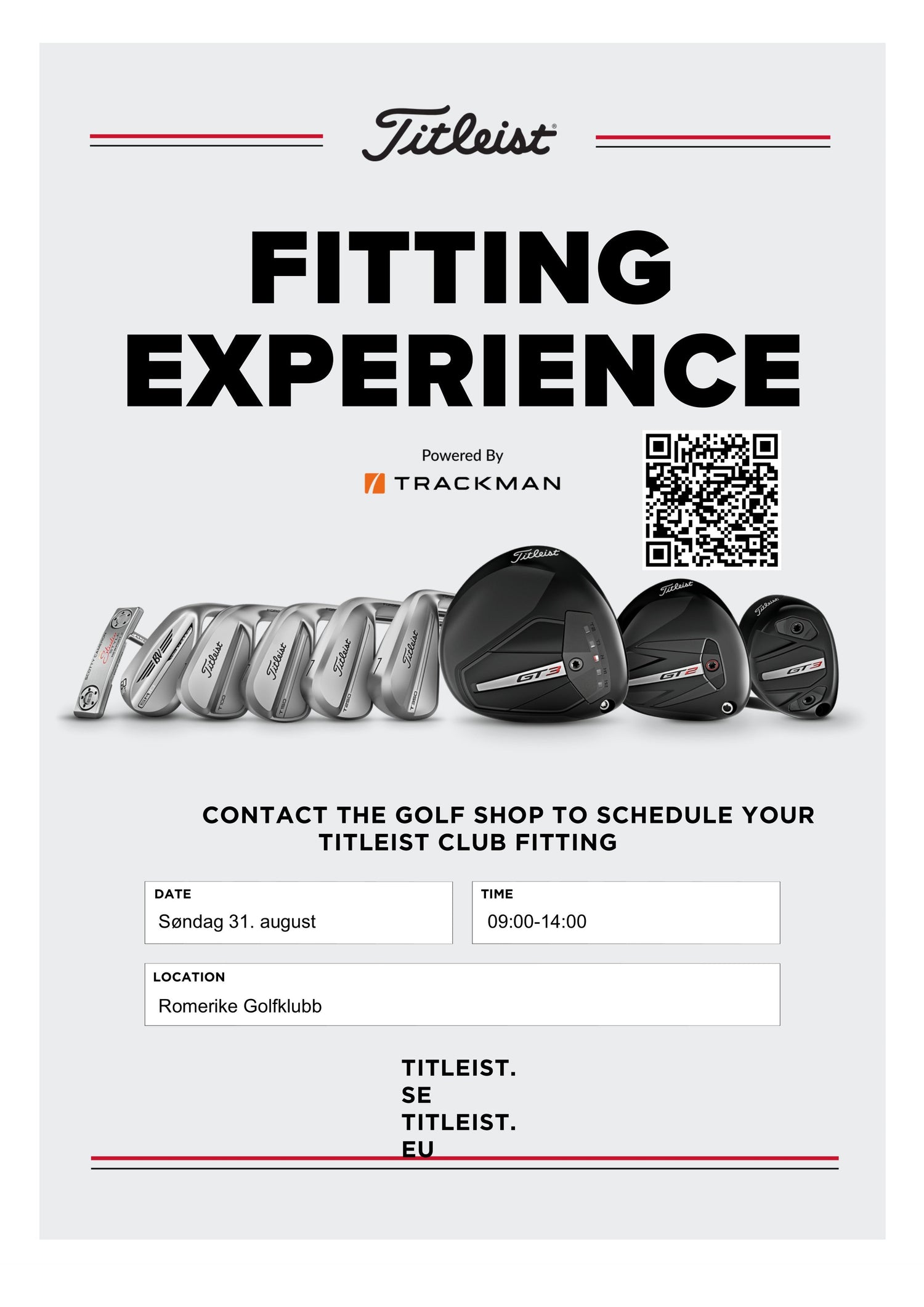 Titleist Demodag 31.august kl. 09-14