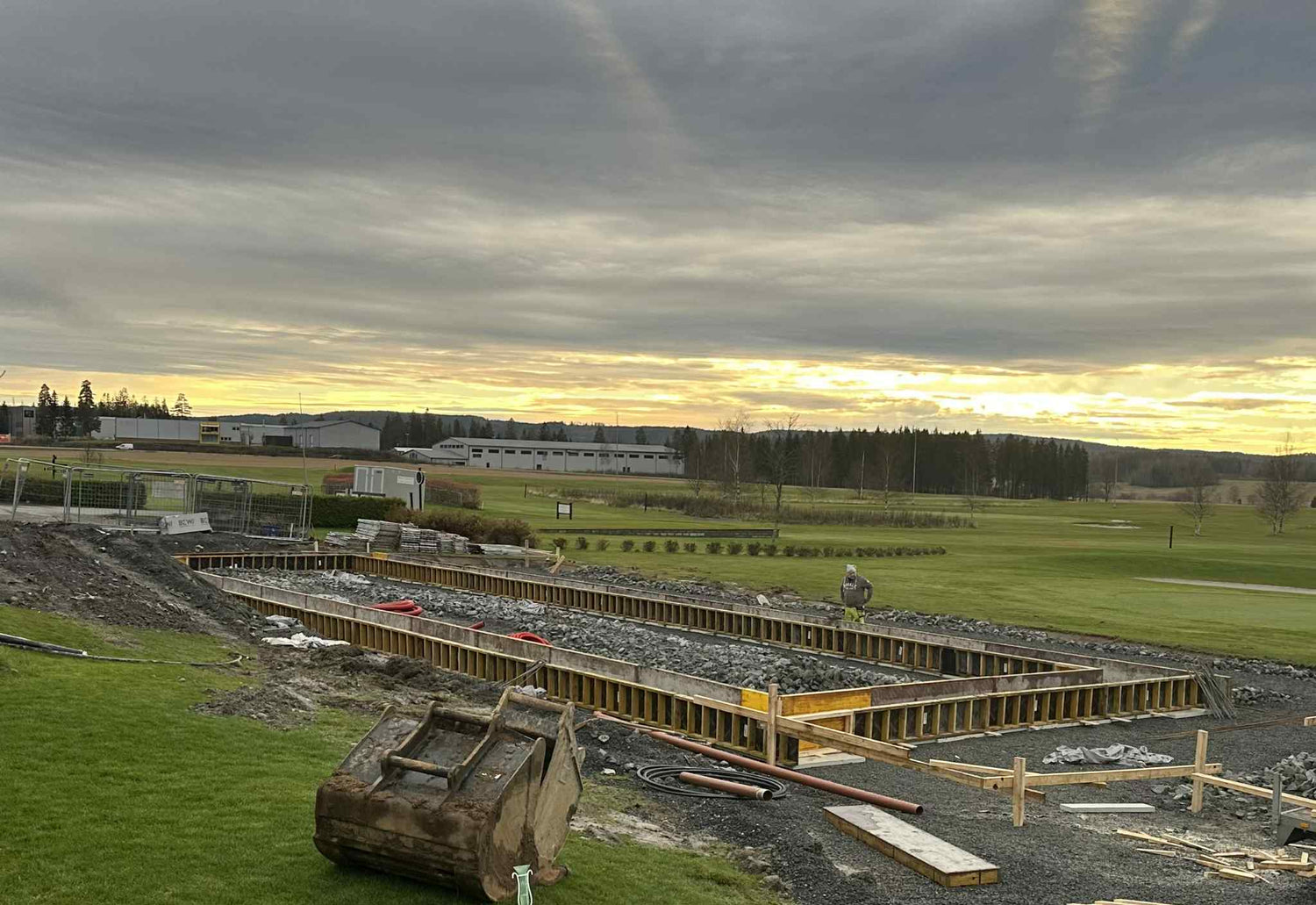 Byggevirksomheten er i full gang