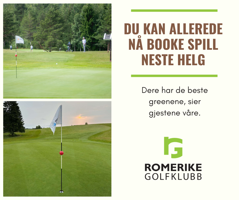 Book golf neste helg allerede nå