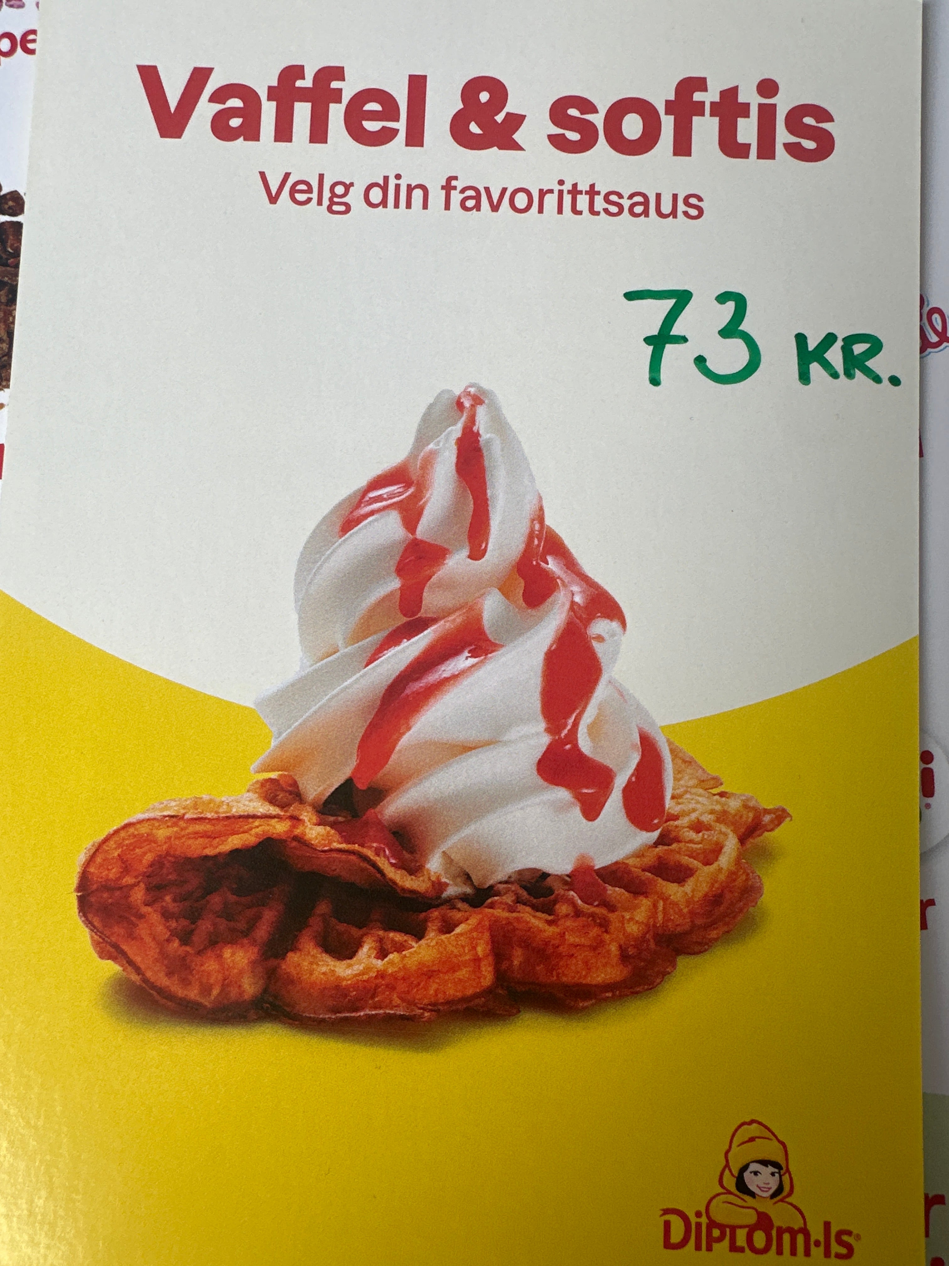 Softis i vaffel