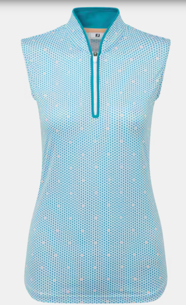 Footjoy Front ZIP TANK PRT Women